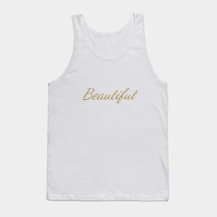 Beautiful Typography Art Minimal Design Tank Top